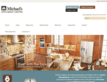 Tablet Screenshot of michaelsappliance.com